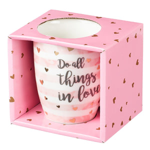 Do All Things in Love Inspirational Mug in Gift Box