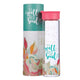 Well With My Soul Glass Water Bottle with Matching Cylindrical Gift Box