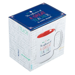 A Great Teacher Coffee Mug in Box