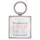 A Great Teacher Keyring in Tin