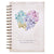 Violet Floral Heart Hardcover Spiral Journal