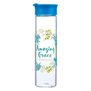 Amazing Grace Glass Water Bottle