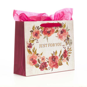 Just For You Gift Bag Set with Tissue Inside