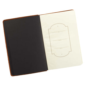 Leather Journal Amor Vincit Omnia Love Conquers All opened to from page