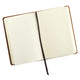 Leather Journal Amor Vincit Omnia Love Conquers All opened lined pages
