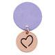 Be Brave Rose Gold Keychain Back