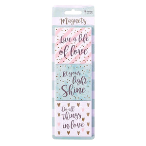 Live a Life of Love Magnet - Set of 3 in Package