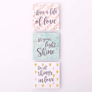 Live a Life of Love Magnet - Set of 3