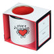 Love Coffee Mug - White with Red in Gift Box