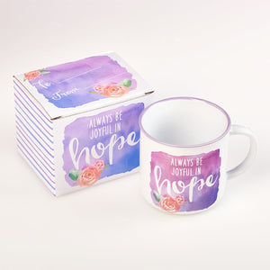 Be Joyful in Hope Coffee Mug with Gift Box
