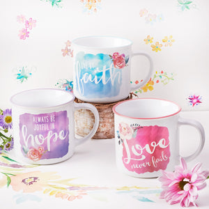 Hope Faith Love Watercolor Collection