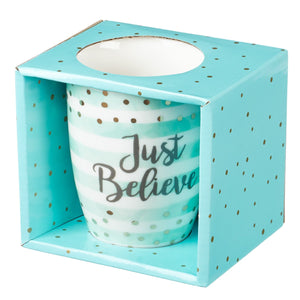 Just Believe Inspirational Mug in Gift Box