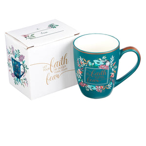 Let Your Faith Be Bigger Than Your Fear Mug with Gift Box