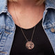 Tree of Life Necklace on Neck