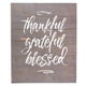 Thankful Grateful Blessed Plank Wall Art