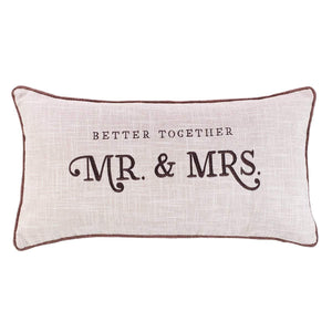 Better Together - Mr. and Mrs. Pillow - Oblong
