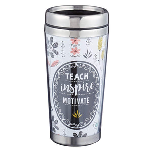 Teach, Inspire, Motivate Polymer Travel Mug