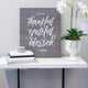 Thankful Grateful Blessed Plank Wall Art Lifestyle