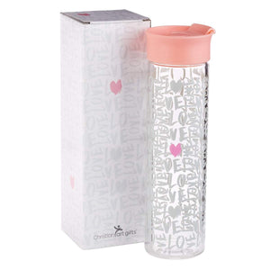 Love Glass Water Bottle with Gift Box