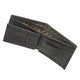 Strong and Courageous Leather Wallet Opened Bill Slot