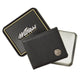 Strong and Courageous Leather Wallet with Gift Tin
